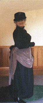 Holley Gene in 1889 Bustle Dress