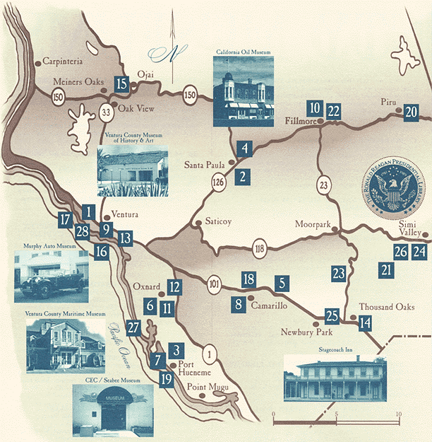 Map of locations