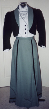 Five gore skirt, Zoave jacket