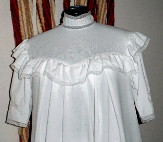 Double needle pintucked yoke