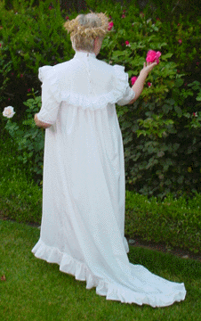 Holoku dress - view of train