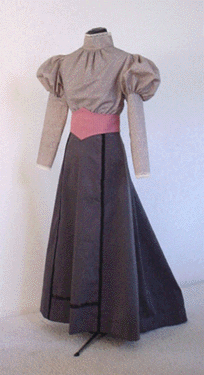5 Gore Skirt, Big Sleeve Blouse, Girdle