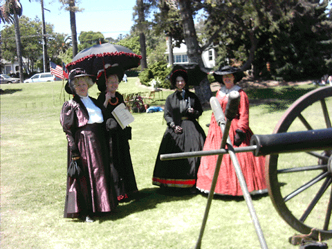 Holley Gene with friends of Cannon Guard